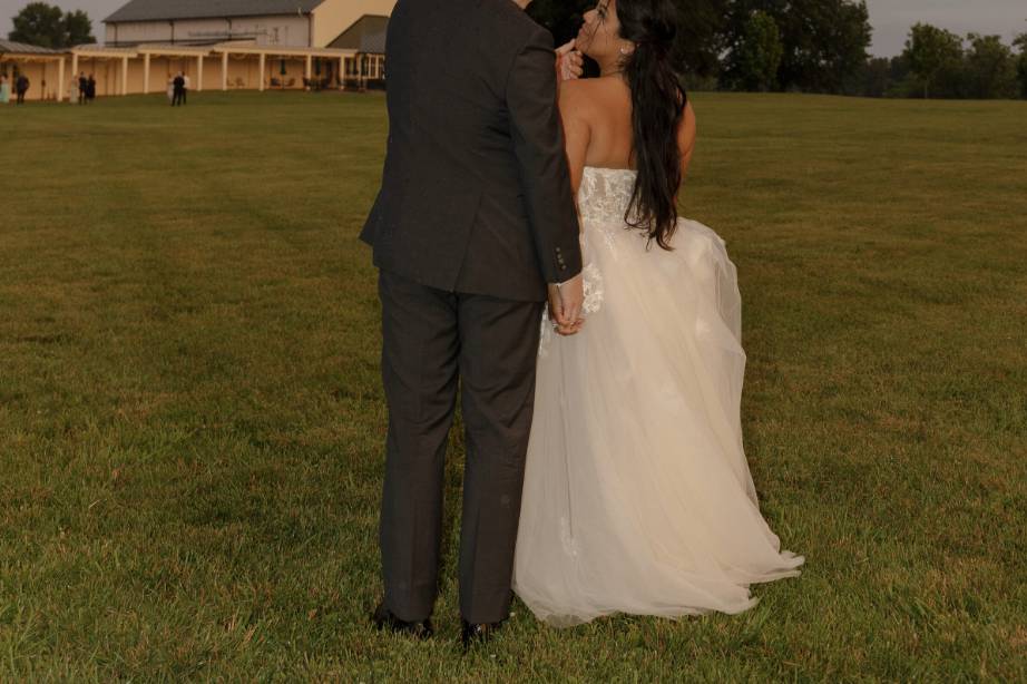 Couple with rainbow