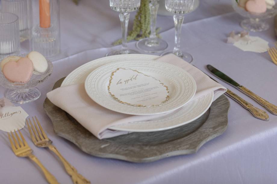 Vibrant table setting