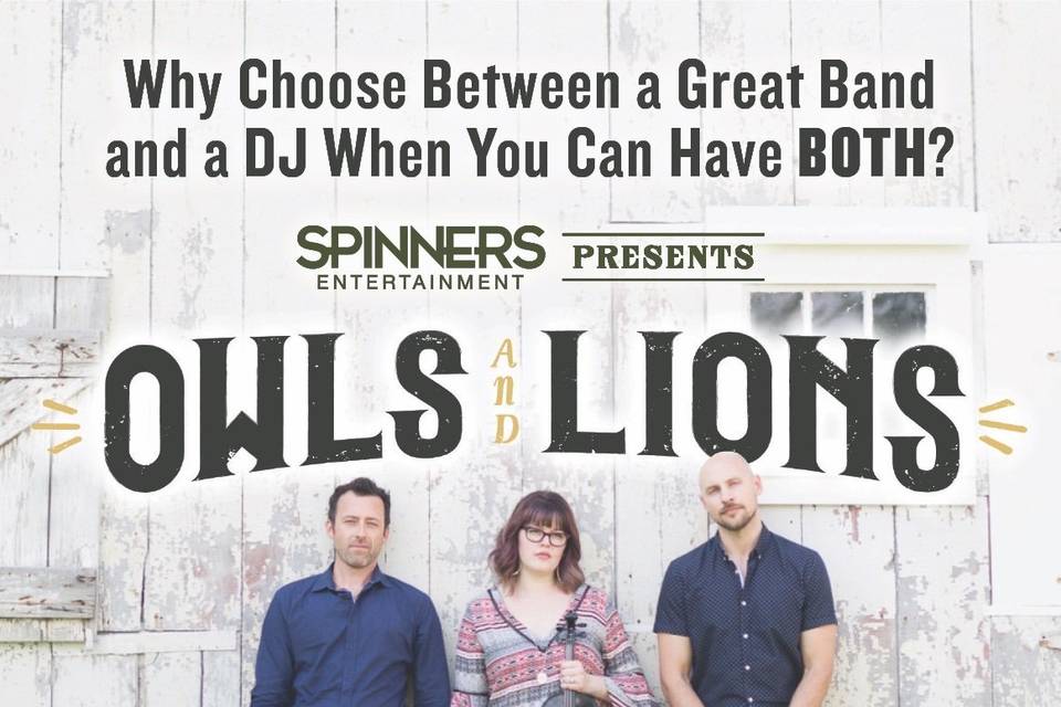 Band/DJ Hybrid Owls & Lions