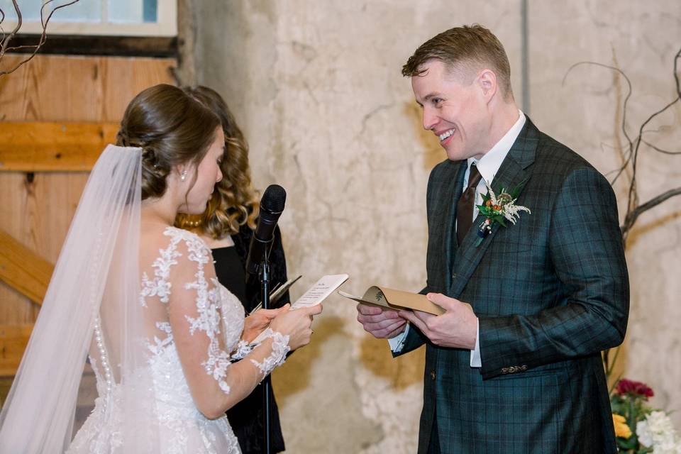 Exchanging vows