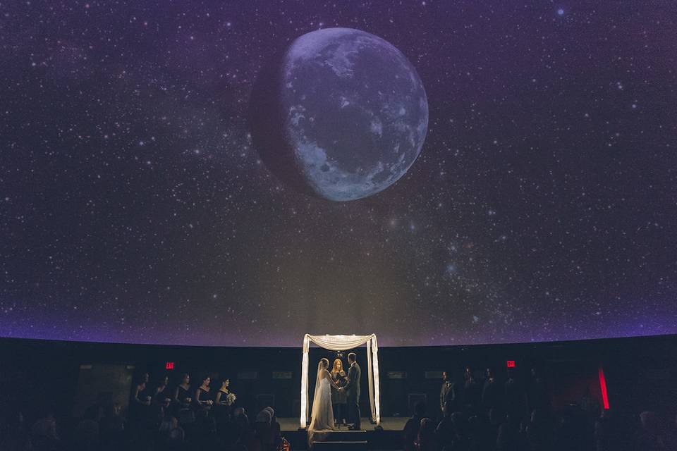 Wedding at the planetarium