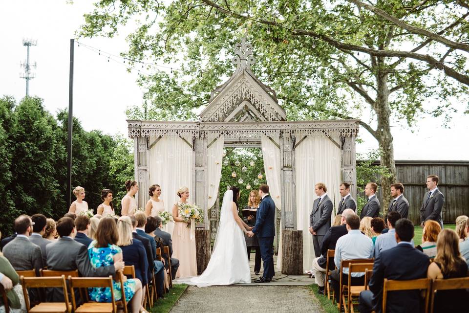 Donna heading the wedding ceremony