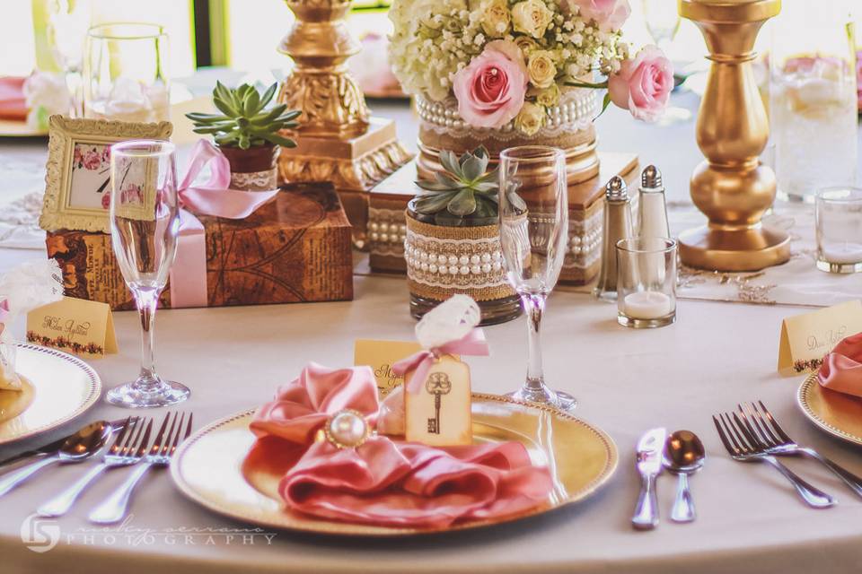 Table flower design