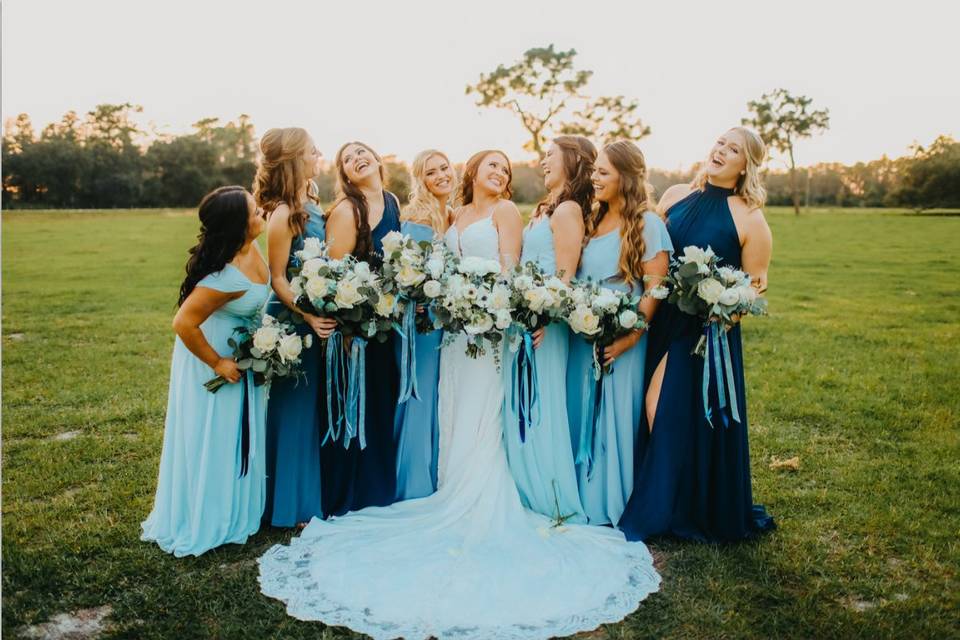 Bride and Bridesmaids' Bouquet