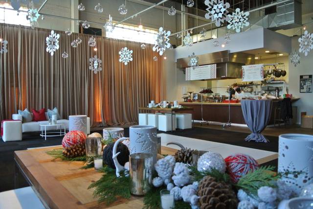 Winter wedding cocktail party