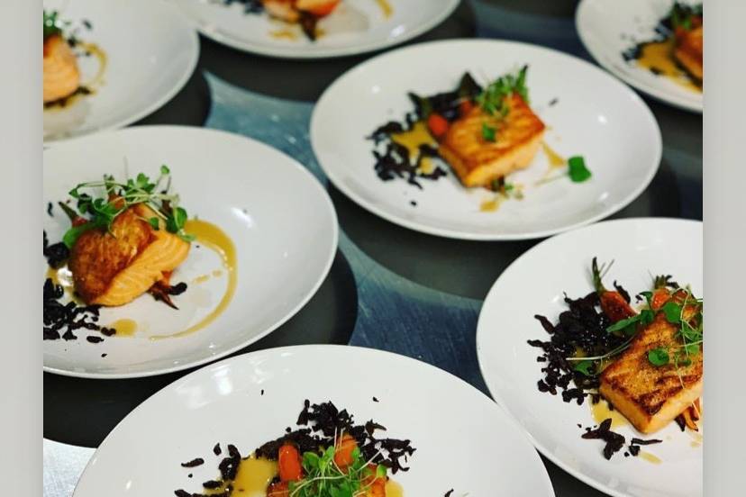 Seared King Salmon