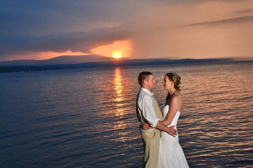 A wedding I photographed at Sebago Lake, Maine.