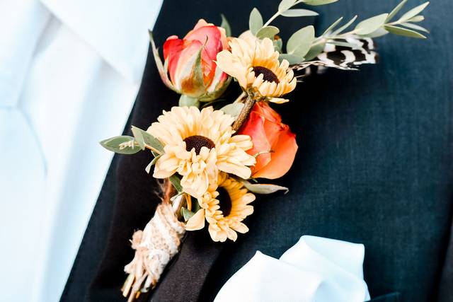 Sunflower corsage