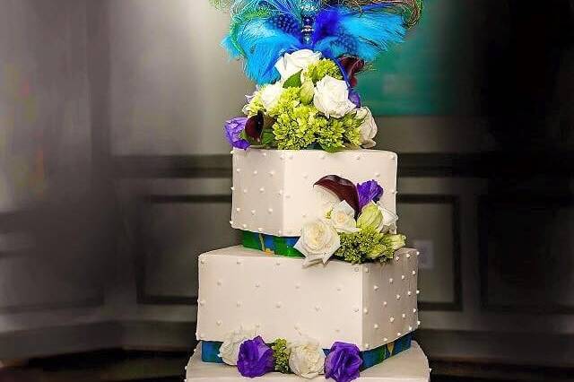 Peacock cake