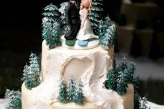 Winter wedding cake