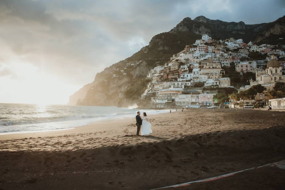 Amalfi coast elopement positan