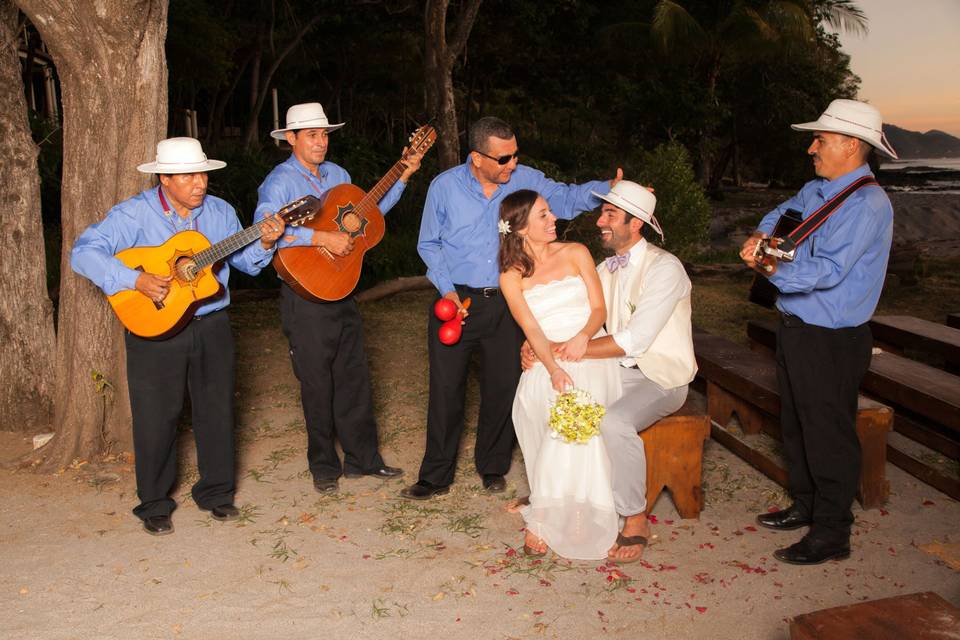 beach wedding at Hotel Sugar Beach, Guanacaste, Costa Rica