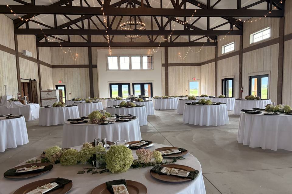 Inside reception