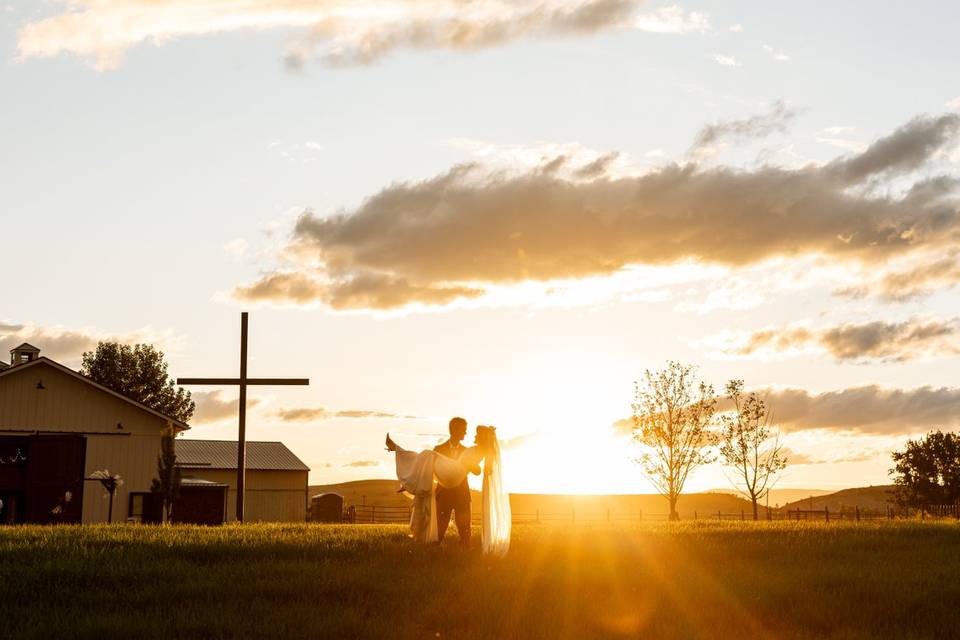 Golden hour cross