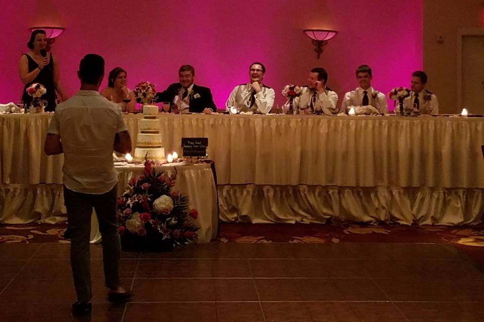 Wedding reception speeches