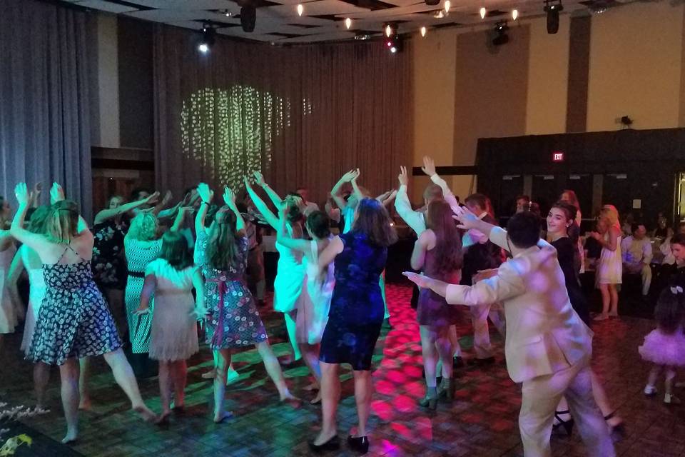 Wedding dance floor party