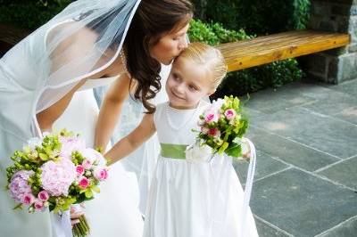 Bride and Flower Girl - Can't you see the love?
