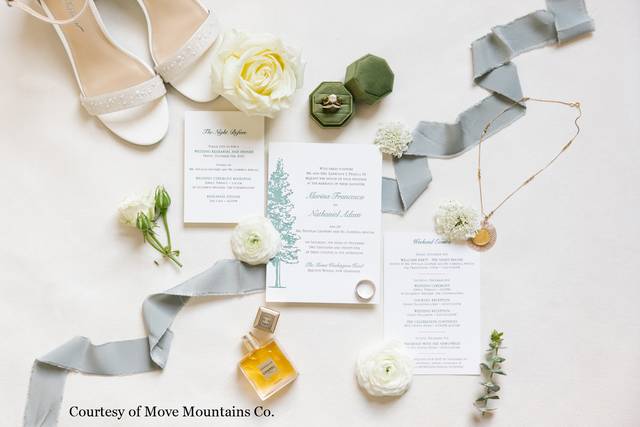 2 Color Letterpress Invitation