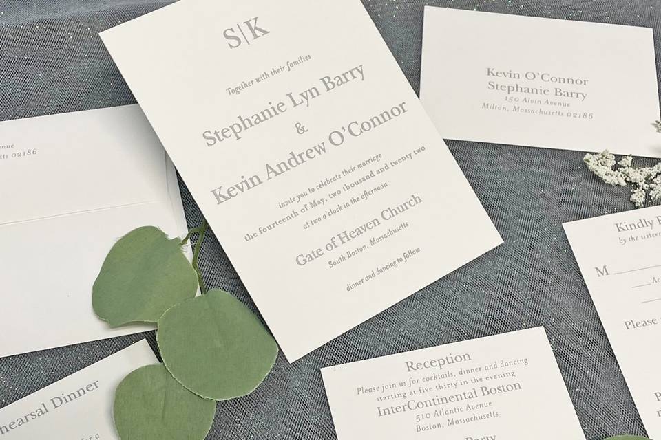 Letterpress Invitation