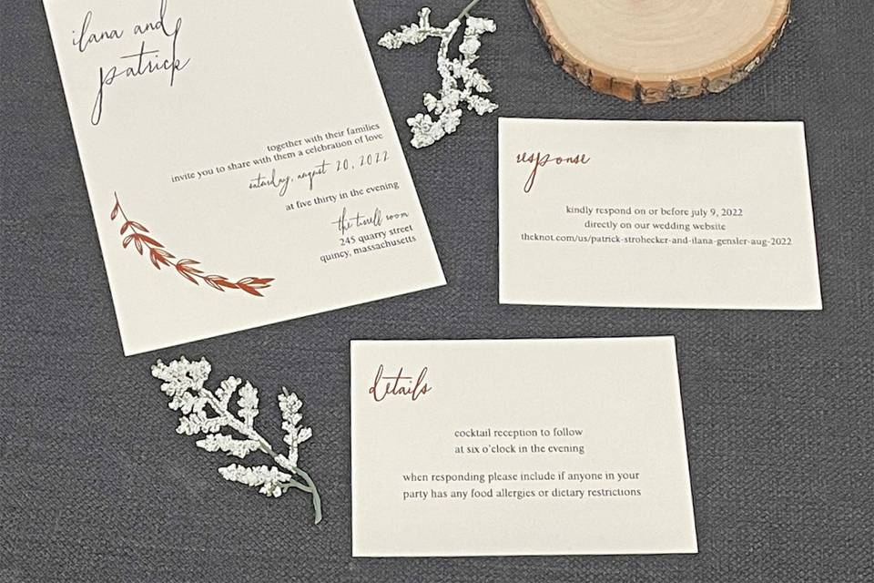 Modern Rustic Invitation