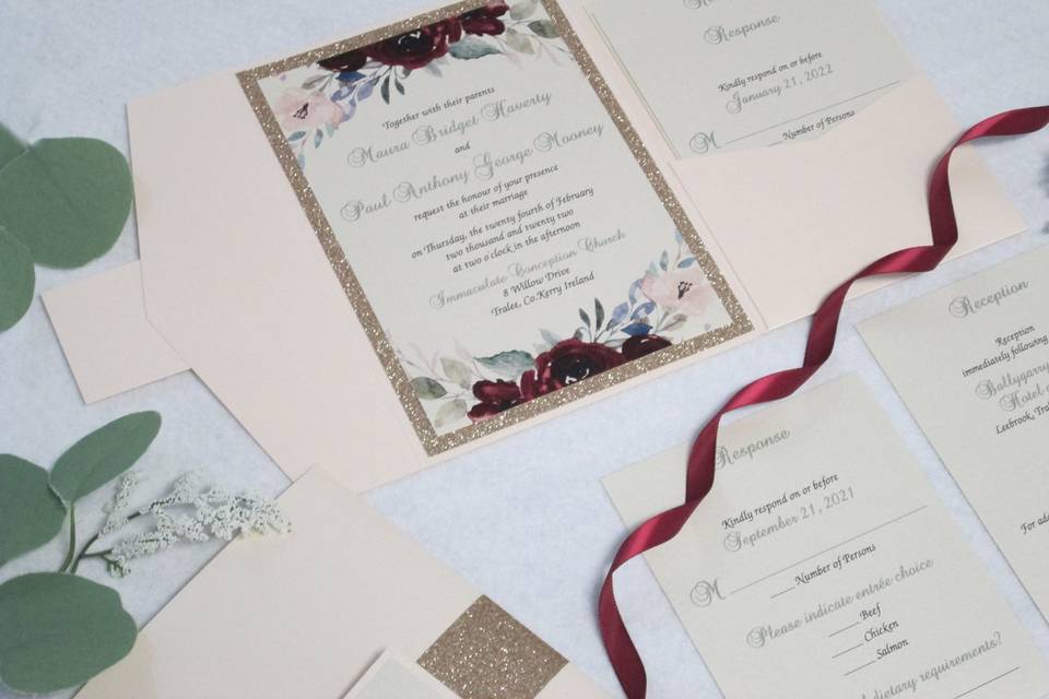 Floral Invitation