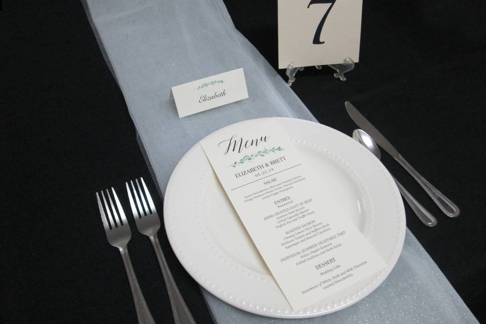 Dinner Menu