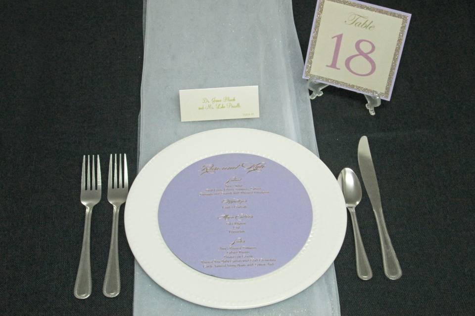 Round Dinner Menu