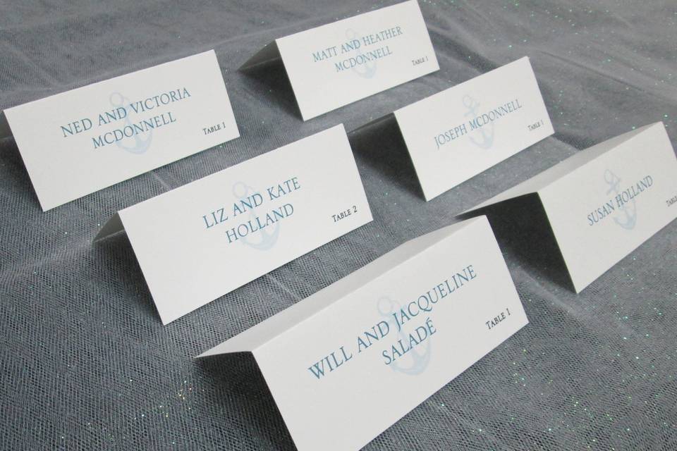 Nautical Place Cards
