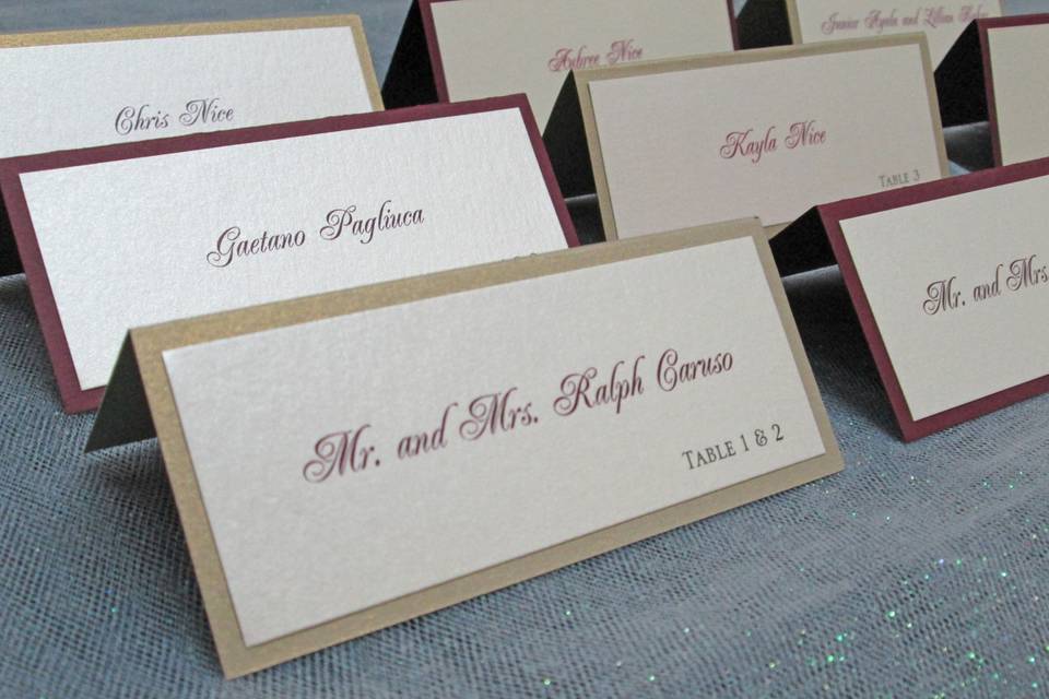 2 Layer Place Cards
