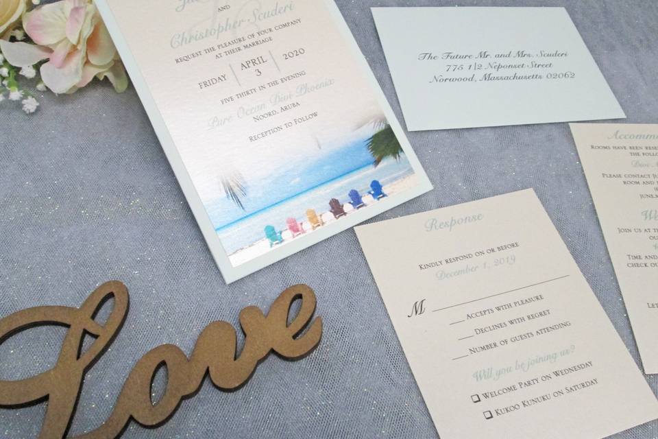 Destination Wedding Invite