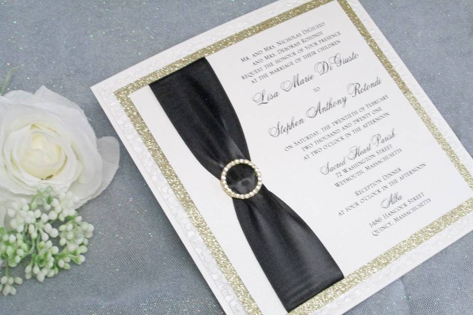 Exquisite 4 layer invitation