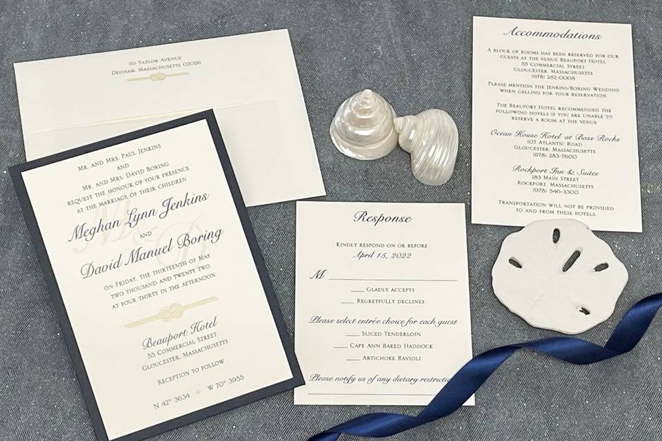 Nautical Rope Invitation