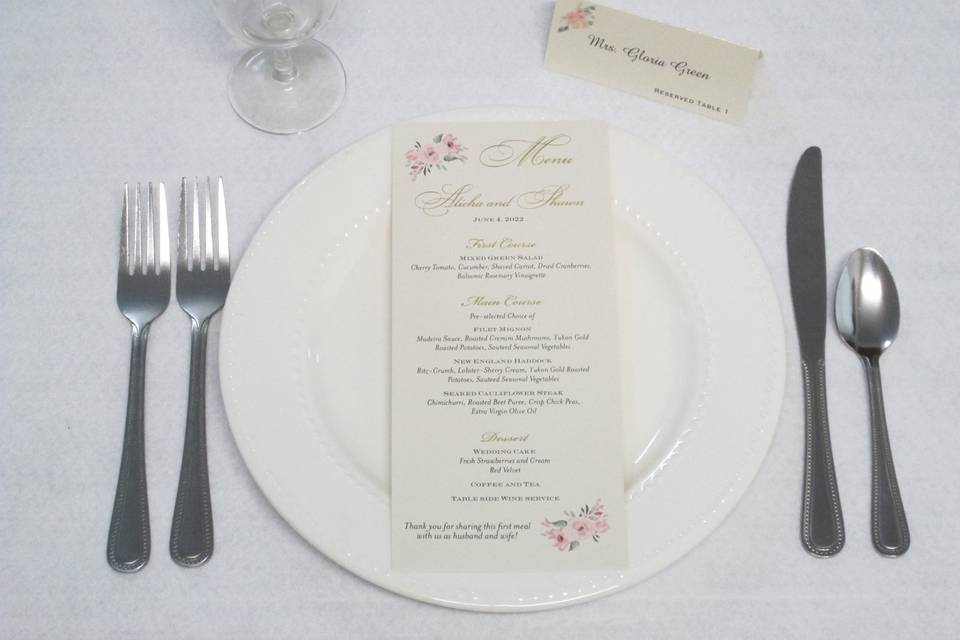 Menu Card