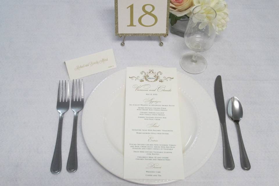 Menu Card