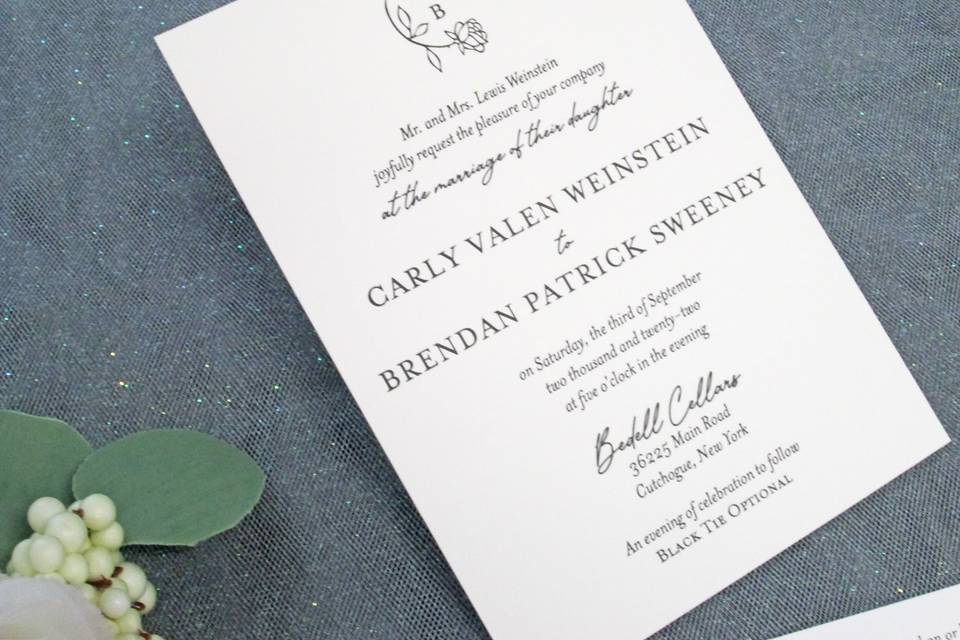 Letterpress Invitation