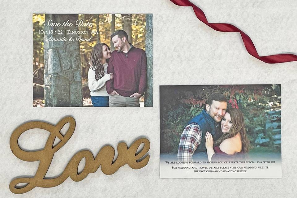 Double sided save the date