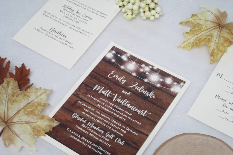 Rustic Invite