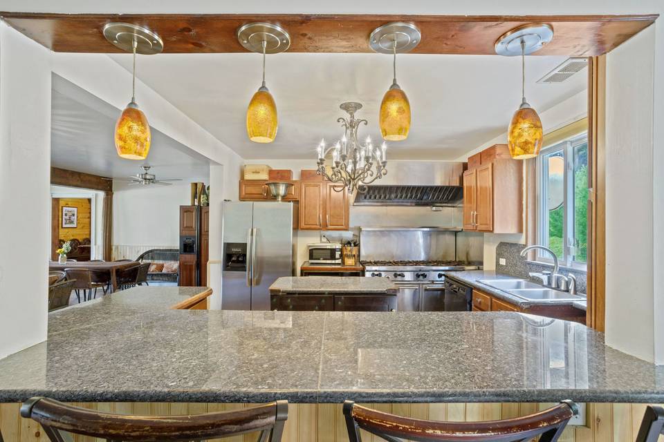 Main lodge area - kitchen