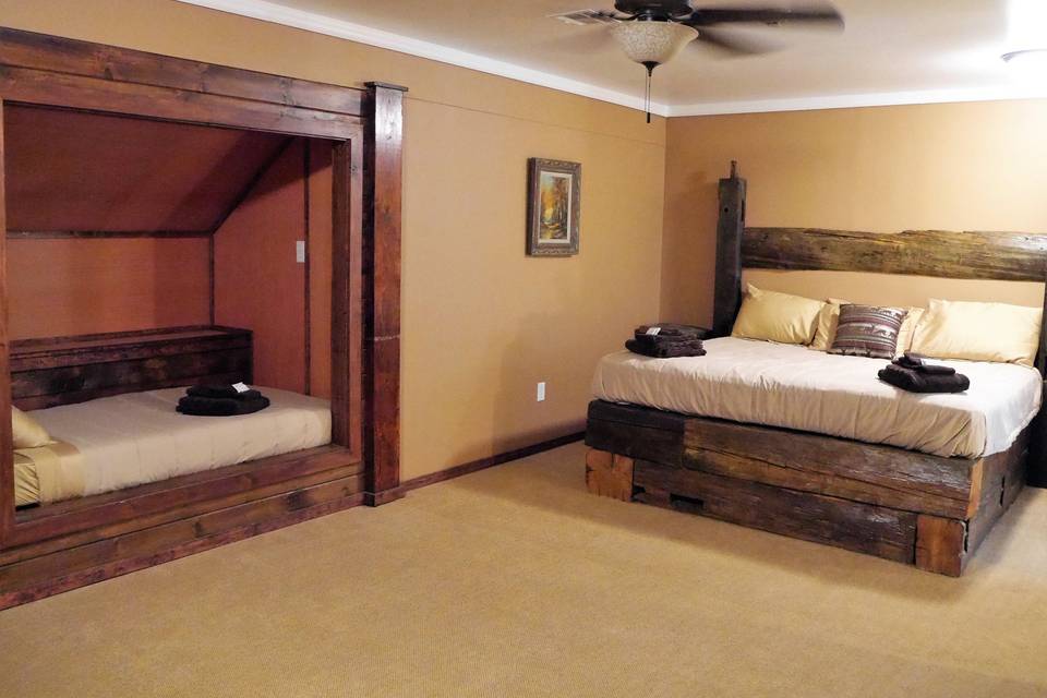 Main lodge area - master bedroom