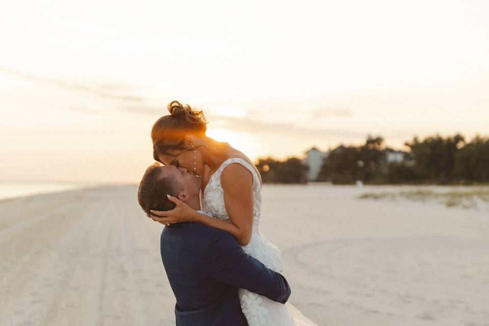 On the beach