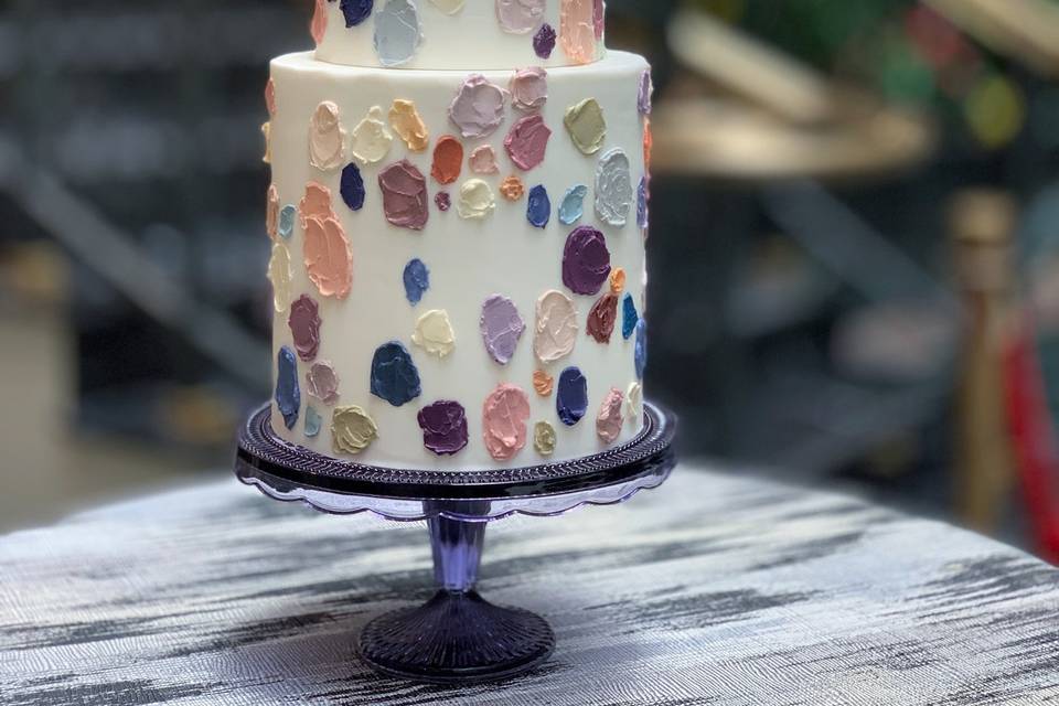 Artist's Palette Wedding Cake