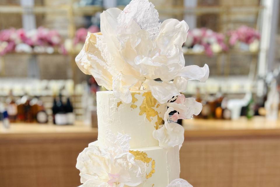 Blossom & Lace Wedding Cake