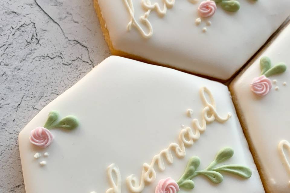 Floral Bridesmaid Cookies