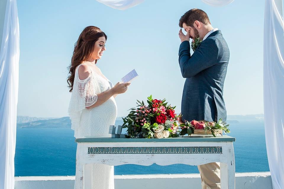 Wedding in Santorini