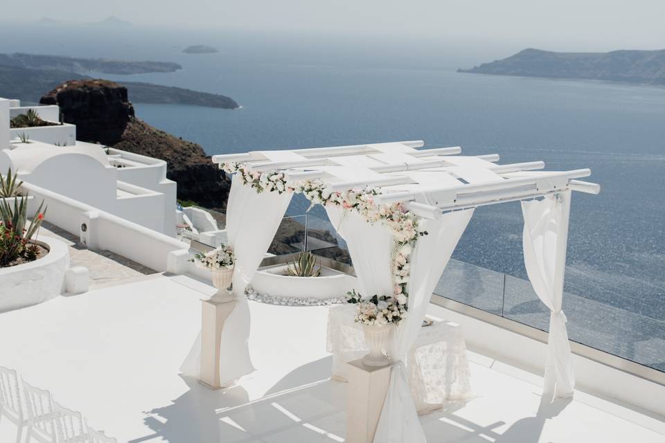 Wedding in Santorini