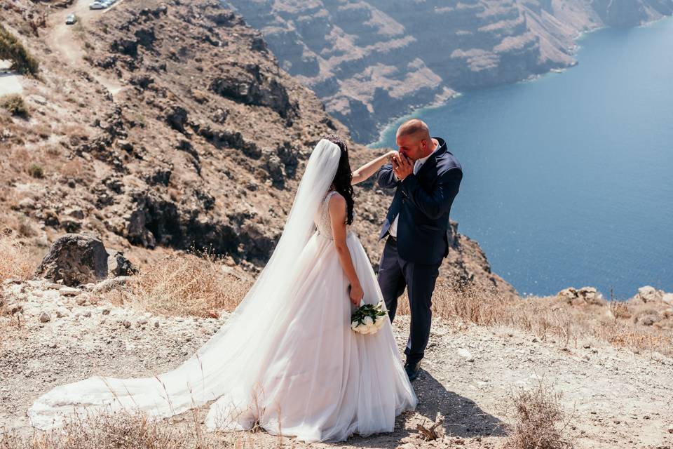 Wedding in Santorini