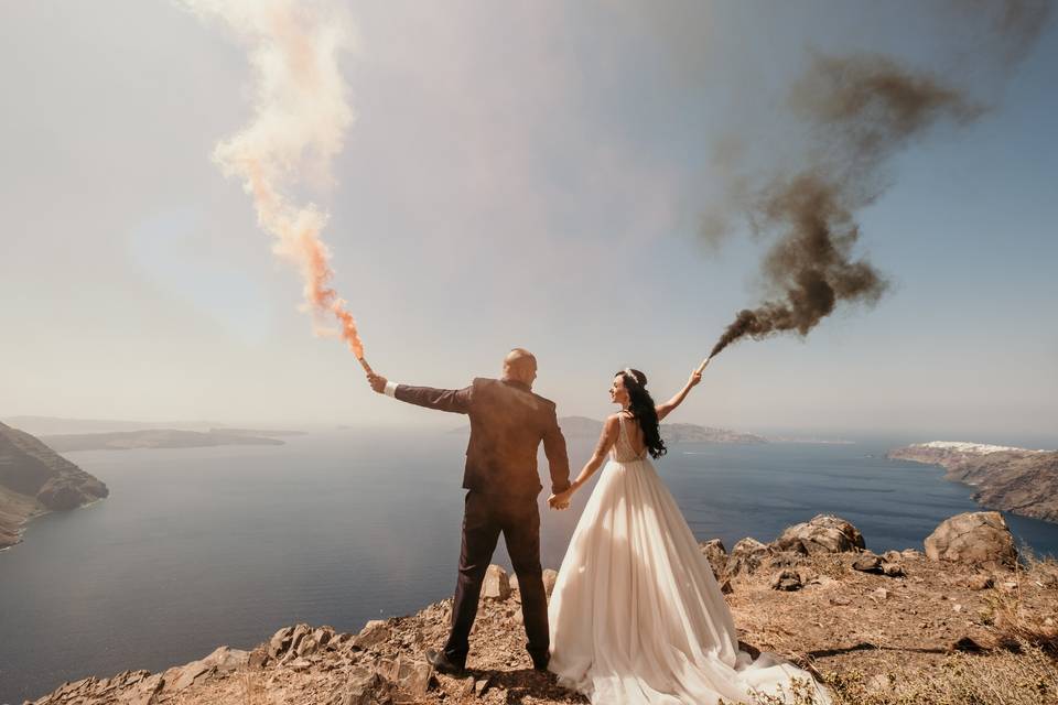 Wedding in Santorini
