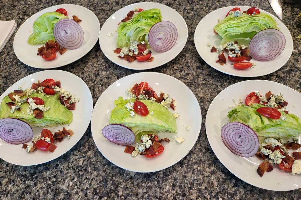 Iceberg wedge salad