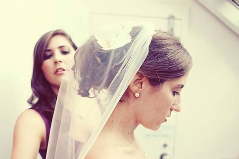 Bride in veil