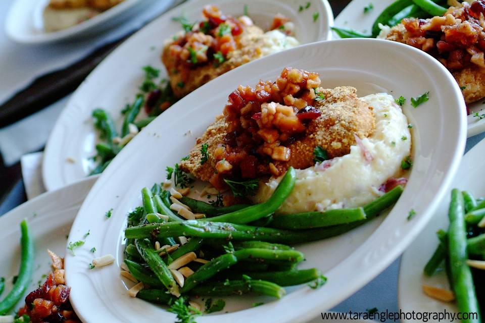 PorkChop Mashed and Green Bean